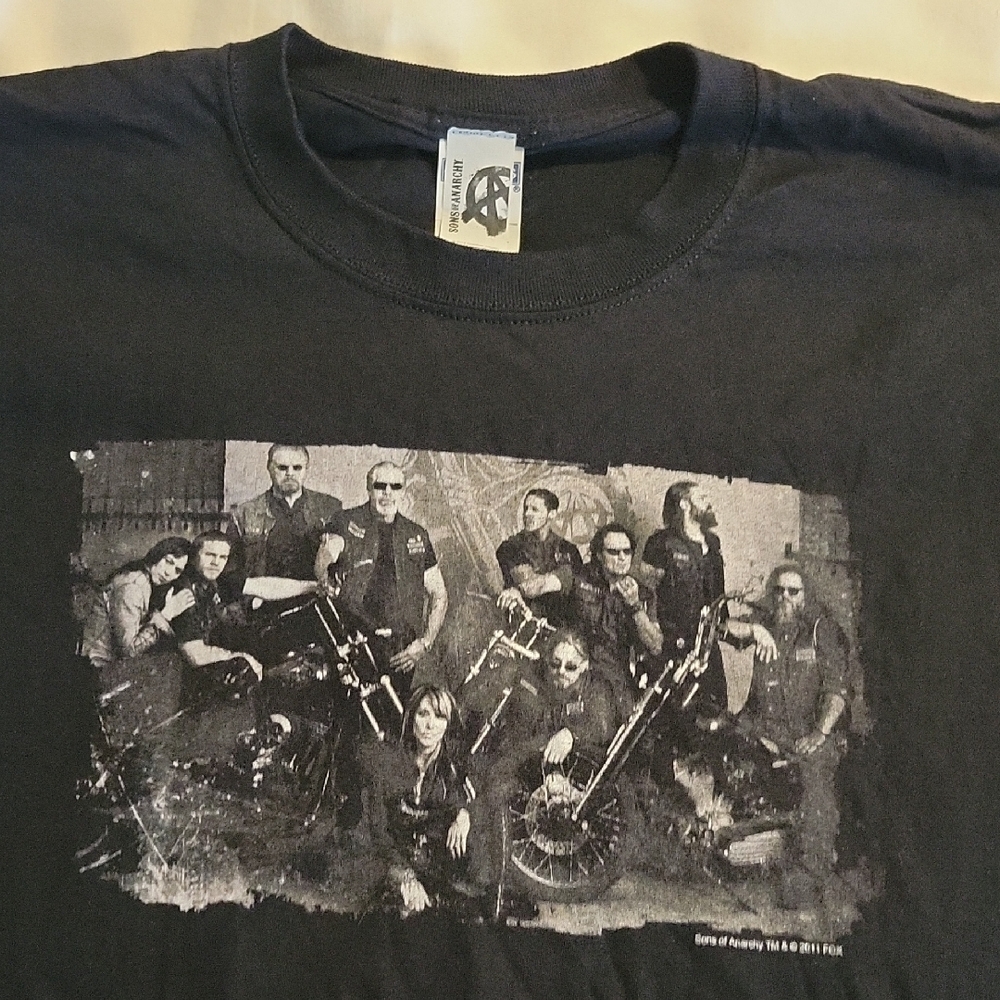 Sons of Anarchy Black Graphic T-Shirt Size XL